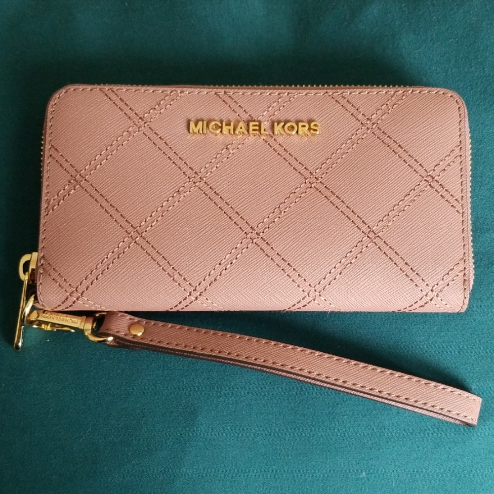 Michael Kors wristlet wallet.